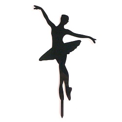Топпер силуэт "Балерина большая" черный 10*15 см
