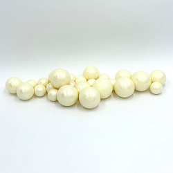 Сферы из шоколадной глазури перламутровые белые 25шт