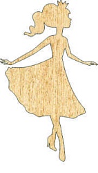 Топпер "Принцесса", 36001133-з 6*13 см