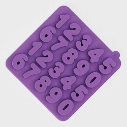 Форма для шоколада «Цифры» 16 см*16 см* 2 см  (2,9см*2,2 см)