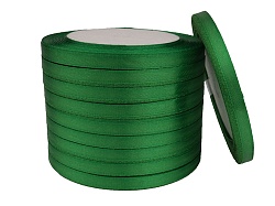 Лента атласная 0,6 см Зеленый 23 м
