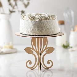 Подставка под торт «Цветок», 24,5×24,5×18 см